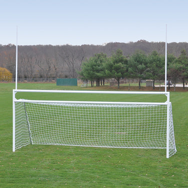 Goals - Soccer/Football (with Standard Backstays) - Deluxe, Official Size (8 ft. H x 24 ft. W x 4 ft. B x 10 ft. D)